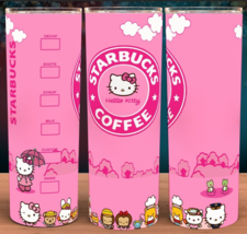 Hello Kitty Hot Pink Coffee Cup Mug Tumbler 20oz - £15.94 GBP