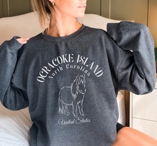 Ocracoke Island North Carolina Sweatshirt, Vintage Women&#39;s North Carolina Crewne - £33.12 GBP