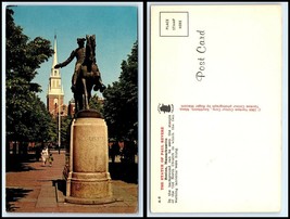 Massachusetts Postcard - Boston, Paul Revere Statue G36 - £2.33 GBP