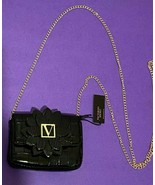 New VICTORIA&#39;S SECRET Black Midnight Croc Micro Shoulder Crossbody Bag w... - £29.13 GBP