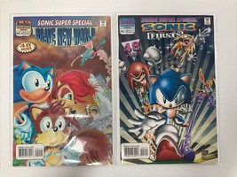 Sonic The Hedgehog Super Special Comic Book 1997 #2-3 Firsts Bagged &amp; Boarded - £11.19 GBP