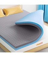 King 3&quot; Gel Memory Foam &amp; Bamboo Mattress Topper - Pressure Relief Certi... - $309.72 CAD