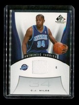 2006-07 SP Authentics Patch Upper Deck #196 CJ Miles Utah Jazz Basketball Card - £7.72 GBP