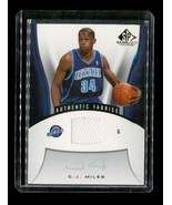2006-07 SP Authentics Patch Upper Deck #196 CJ Miles Utah Jazz Basketball Card - $9.89