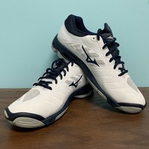 Ladies Mizuno Wave Lightning Z4 EUC blue white 11 430235.0051 - $22.79