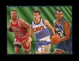 1994-95 Fleer Team Ldrs Basketball Card #2 Pippen Bulls Price Mashburn Mavericks - £7.90 GBP