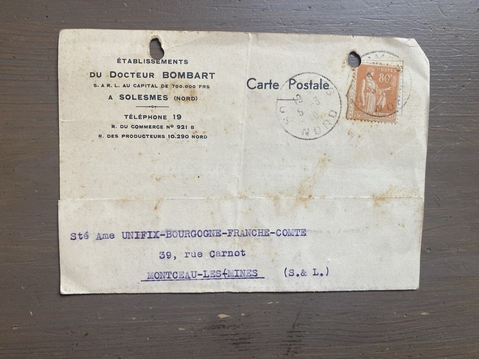Alte Sammler Postkarte Von Italien nach Frankreich 1940 2. Weltkrieg - $15.23