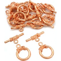 Bali Toggle Clasps Copper Plated Part 13.5mm Approx 12 - £6.47 GBP