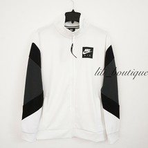 No Tag Nike AJ5321-100 Men Air Jacket Standard Fit Polyester Black White Size S - £35.42 GBP