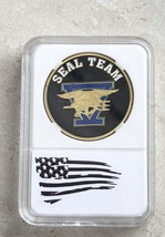 Us Navy Seal Team Five Challenge Coin With Beautiful Case - £11.07 GBP