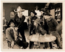 Don Quickshot Of The Rio Grande (1924) Jack Hoxie &amp; Anxious Cowboys In Saloon - £36.14 GBP