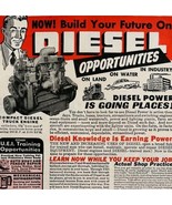 1949 Utilities Engineering School Diesel Jobs Advertisement Vintage Auto... - $19.99