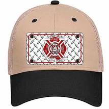 Fire Fighter Rescue Novelty Khaki Mesh License Plate Hat - £22.83 GBP