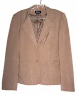 Rafaella Dark Tan Business Suit Jacket w/Shoulder Pads Sz 14 - £28.30 GBP