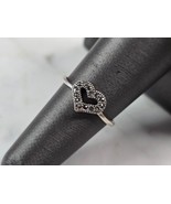 Womens Vintage Estate Sterling Silver Heart Ring 1.1g E7018 - $545.48 MXN