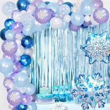 Frozen Balloons Arch Garland Kit, Frozen Birthday Balloons Frozen Party Supplies - £23.64 GBP