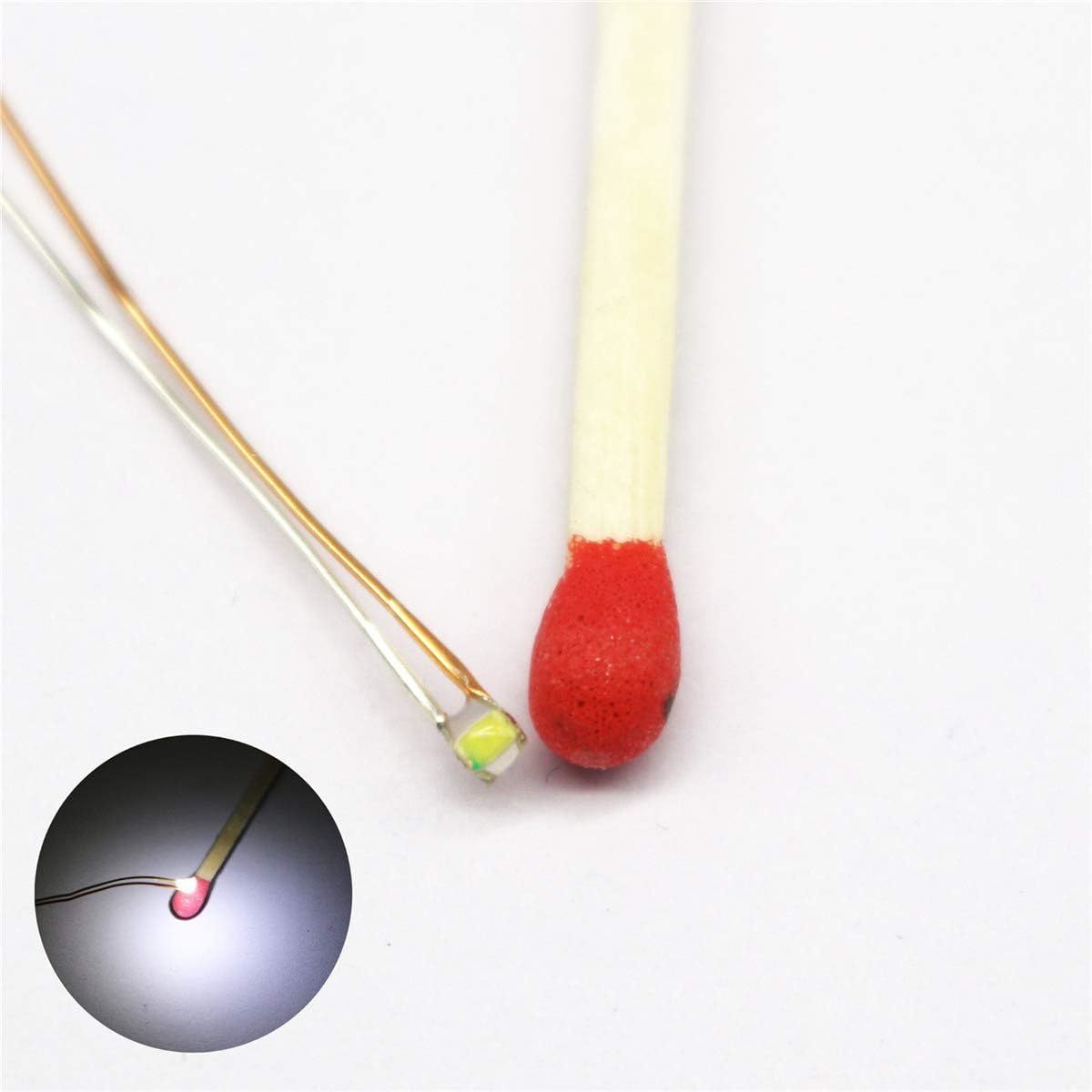25Pcs Pre-Soldered Micro Litz Wired Leads White Smd Led 0603 + Muti-Resi... - $29.98