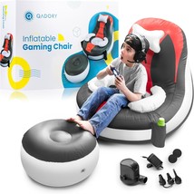 Gaming Chair For Kids- Air Pump And Gift Included 3-In-1, Inflatable Chair, Red. - £51.44 GBP