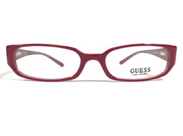 Guess GU1392 RD Eyeglasses Frames Red Rectangular Full Rim 51-16-140 - £44.66 GBP