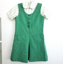 Girl Scouts Uniform Lot 4 Pc Set Shirt Jumper Dress Pants Shorts Size 10 - £23.73 GBP