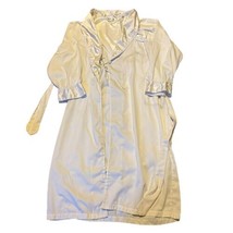 Victoria Secret White Silky House Coat Dressing Gown Nightgown Bathrobe ... - £29.34 GBP