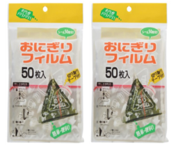 Rice ball Film Wrap 100P (50Px2) Onigiri  Art Knapp Made in Japan Free shipping - £9.81 GBP