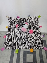 Taggies Zebra Lovey Security Blanket Stuffed Animal Toy - £13.46 GBP