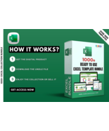 1000+ Excel Collection Bundle | Spreadsheet Templates - $55.12 MXN