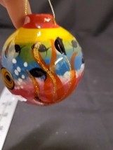 Mexican Folk Art Terra Cotta Pottery Hand Painted Christmas Ornament Turtles - £10.02 GBP