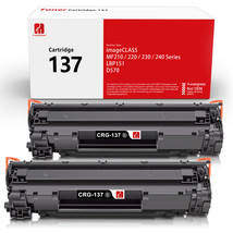 2 Pack Crg137 Toner Compatible For Canon 137 Imageclass Mf232W Mf244Dw M... - £31.41 GBP