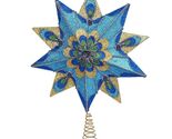 10 Point Glittered Peacock Star Christmas Tree Topper 16 Inch Decoration... - $67.98