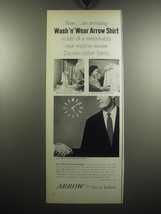 1957 Arrow Wash &#39;n&#39; Wear Shirt Ad - Now an amazing Wash &#39;n&#39; Wear Arrow shirt  - £14.50 GBP