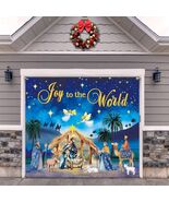 7 X 8 FT Christmas Nativity Garage Door Banner Decorations, Holy Night R... - $30.99