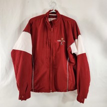 Royal Military College Track Jacket Mens Size Small Red White Canada RMC CMR - £22.43 GBP