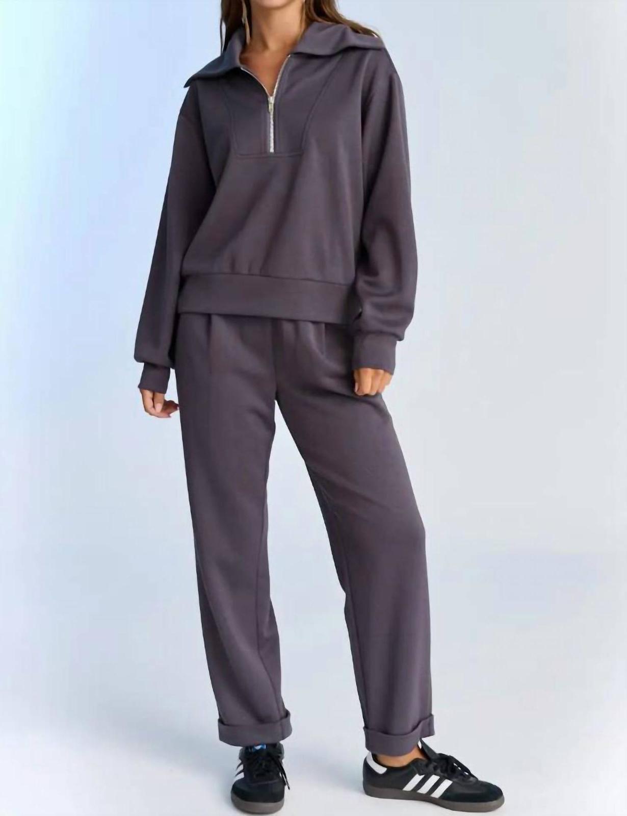 Papermoon Half Zip Pullover And Pants Set Size S - $46.53