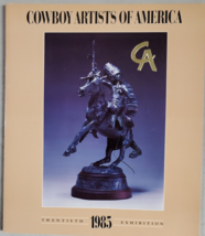 1985 Cowboy Artists of America 20th Annual Exhibition Catalog Book 1st Edition - £19.73 GBP