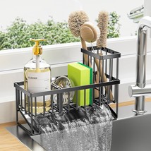 Cisily Kitchen Sink Caddy Organzier With High Brush Holder, Sponge Holde... - $41.27 CAD