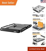 46" Steel Roof Rack Cargo Carrier - Universal Fit for SUV &amp; Trucks, 150 lb - $178.03