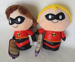 Hallmark Itty Bittys Disney The Incredibles Elastigirl &amp; Mr. Incredible Plush - £11.76 GBP