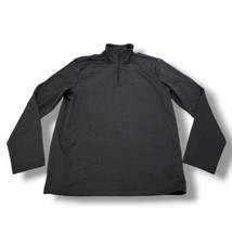 Calvin Klein Shirt Size Small Pullover Quarter Zip Up Mock Neck Activewear Black - £26.61 GBP