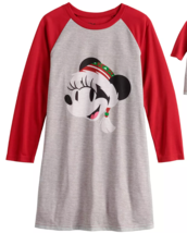 Disney Minnie Mouse Girls Nightgown W Matching Doll Gown Pajamas Set Siz... - £12.63 GBP