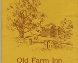 Old Farm Inn Menu and Lodgings Brochures Route 127 Pigeon Cove Massachus... - £34.99 GBP