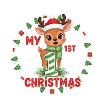 Baby My First Christmas PNG: holiday art (Digital Download) - €1,67 EUR