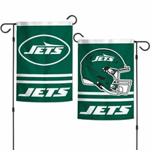 New York Jets Flag 12x18 Garden Style 2 Sided - $810.65 MXN