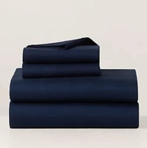 RALPH LAUREN LOVAN NAVY GLEN PLAID 4pc queen sheet  SET NIP - £212.97 GBP