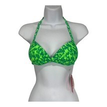 SO Womens Halter Bikini Top Green Size XS Swimwear Authentic American He... - $18.50