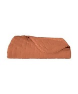 Yves Delorme Triomphe Caramel Queen Coverlet Set 3 PC Quilted Tufted Ora... - $350.00