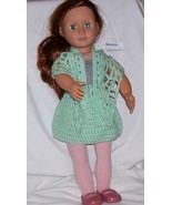 American Girl 2 Piece Outfit, Crochet, Shawl, Skirt, 18 Inch Doll, Handm... - $15.00