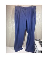Ralph Ralph Lauren Black Label Blue Cuffed Dress Pants Pleated Front Siz... - $745.43 MXN