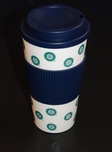 MLB Seattle Mariners 16 Oz Plastic Tumbler Travel Cup Hot/Cold Coffee Mug Banded - £4.51 GBP